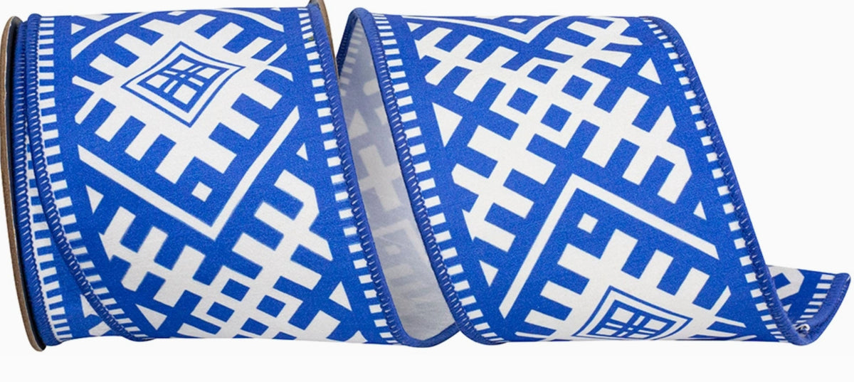 Majestic Geometric Chinoiserie Deluxe Wired Edge