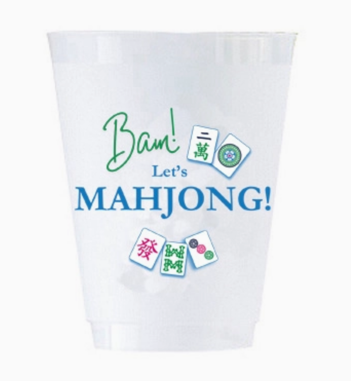 Let&#39;s Mahjong Shatterproof Cups