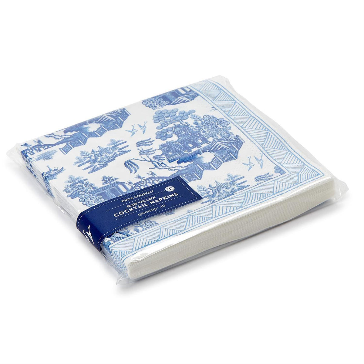 Blue Willow Paper Cocktail Napkin