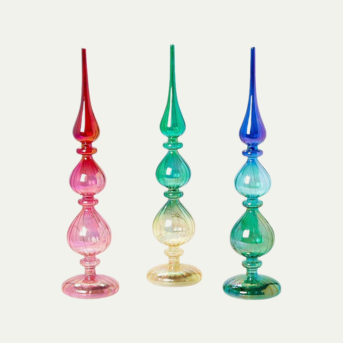 Ombré Finial Tree LED Decor