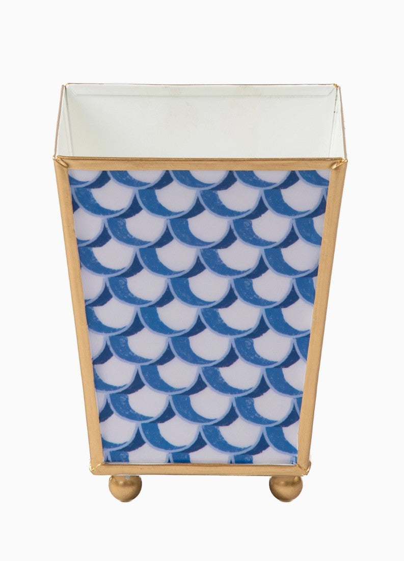 Scales Enameled Square Cachepot Planter
