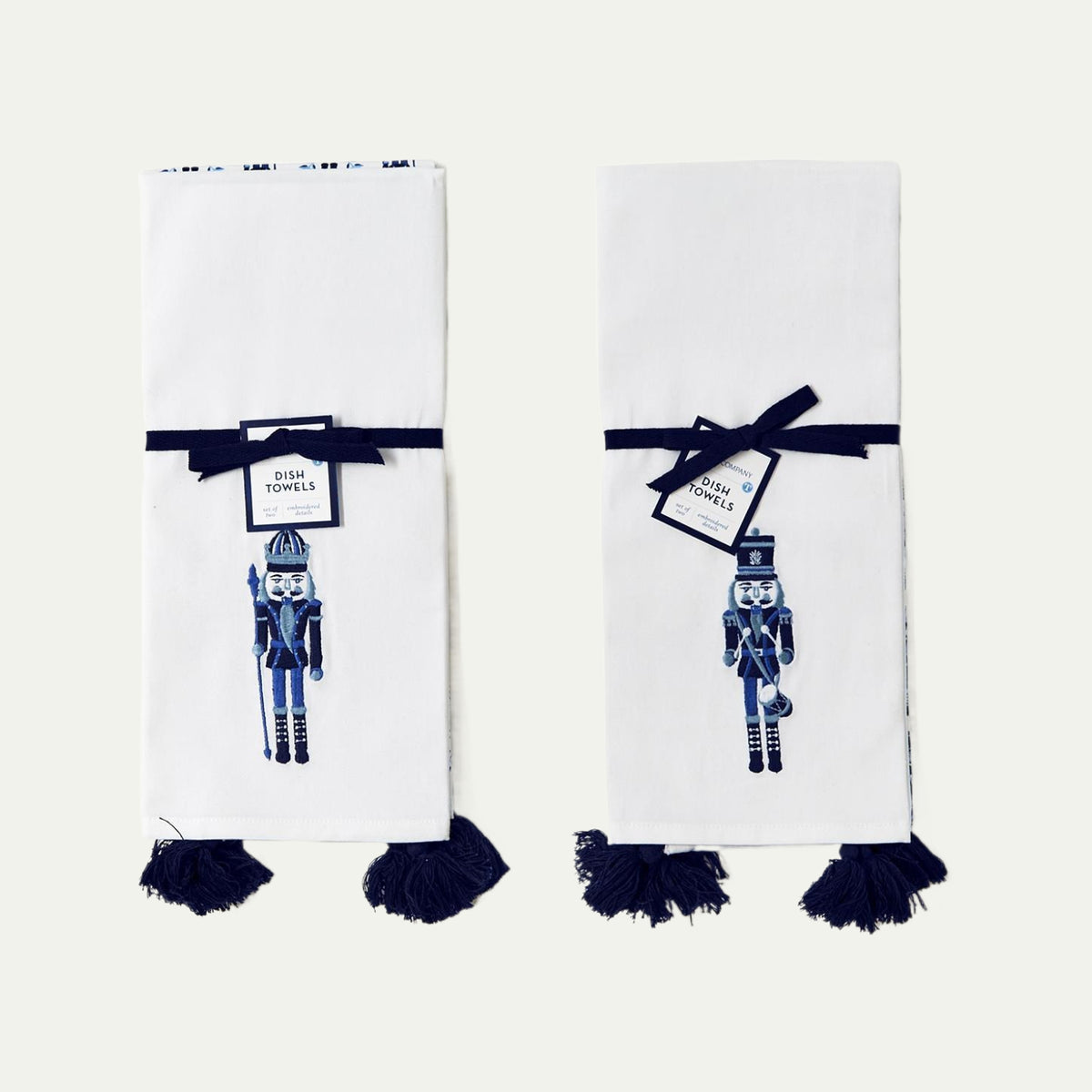 Blue Nutcracker Dish Towels