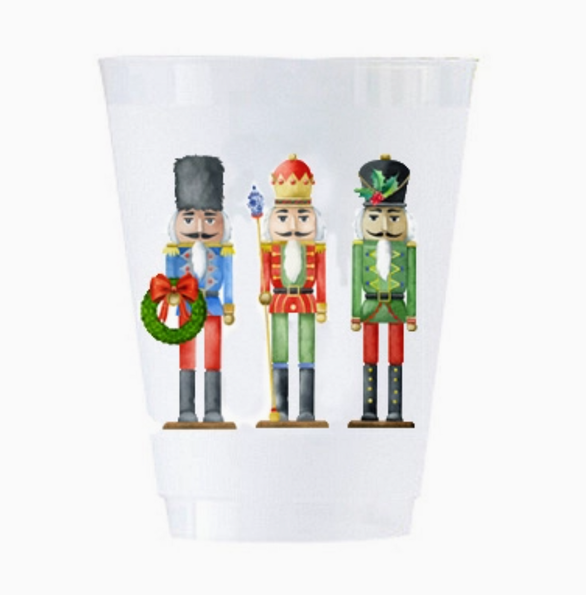 Nutcracker Christmas Shatterproof Cups