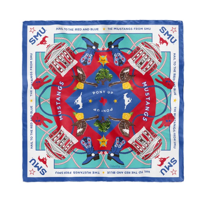 SMU Mustangs Pocket Scarf