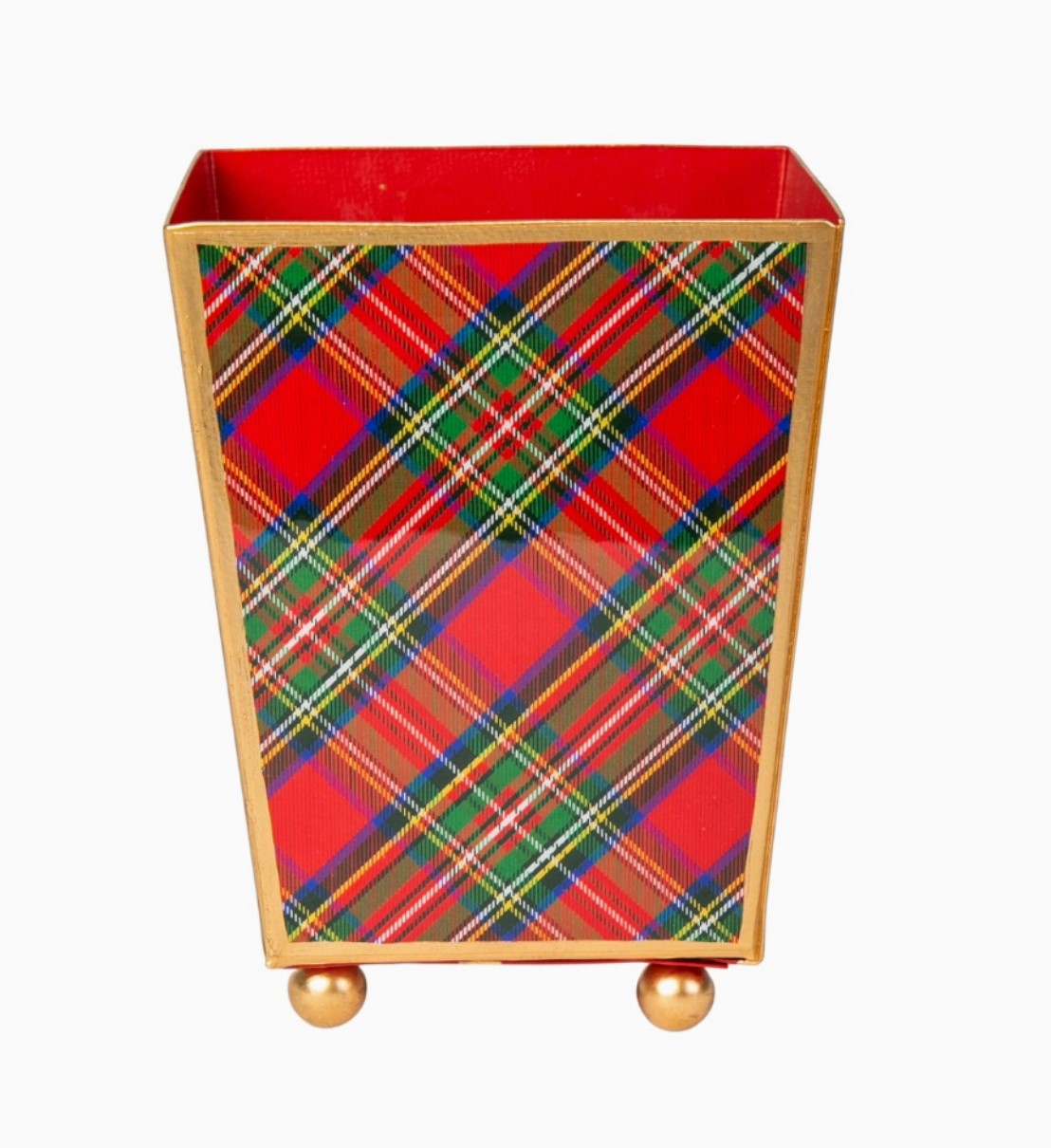Royal Tartan Square Cachepot Planter