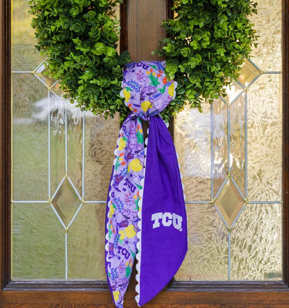 TCU Horned Frogs Wreath Scarf