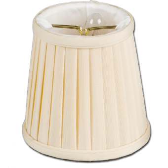 Egg-Shell Pleated Chandilier Shade